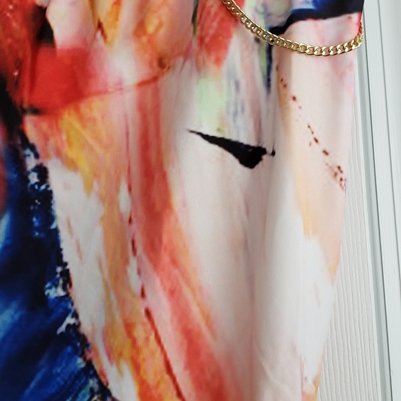 SALE EVERYTHING MUST GO Stunning Multi Color Bodycon Mini Dress - Picture 4 of 12